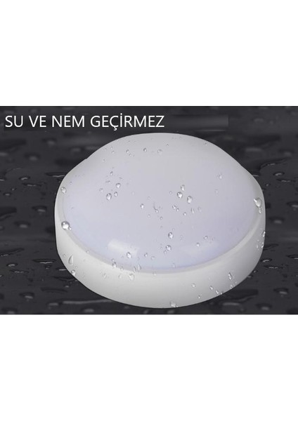 Horoz Artos 20W Yuvarlak Beyaz LED Nem Su Geçirmez Banyo Bahçe Modern Tavan Lambası Beyaz Işık 6500K