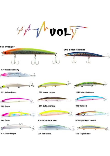 Fujin Volt VL125S 14GR 12.5cm Slow Sinking Maket Balık
