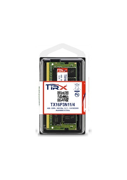 TX16P3N11/4 4 GB DDR3(1.5V) 1600 Mhz Intel & Amd Işlemcilerde Çalışır