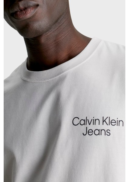 Calvin Klein Pamuklu Regular Fit Bisiklet Yaka T Shirt J30J325186PC8 Erkek T Shirt J30J325186 Pc8