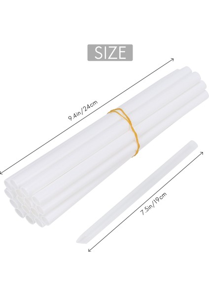 20 Parça Beyaz Plastik Kek Çubukları Destek Çubukları, 4 Parça Kek Ayırıcı Tabaklar Kek ve 12 Parça Şeffaf Kek, (Yurt Dışından)