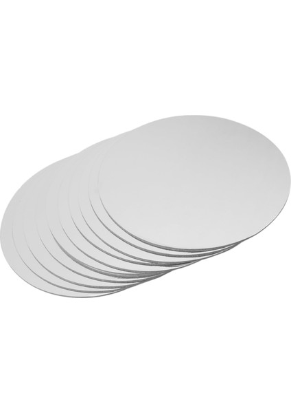 10 Adet Yuvarlak Kek Tahtası Yapışmaz Köpük Kağıt Daire Taban Karton Kağıt Köpük Kek Kek Tepsisi Mat, (Yurt Dışından)