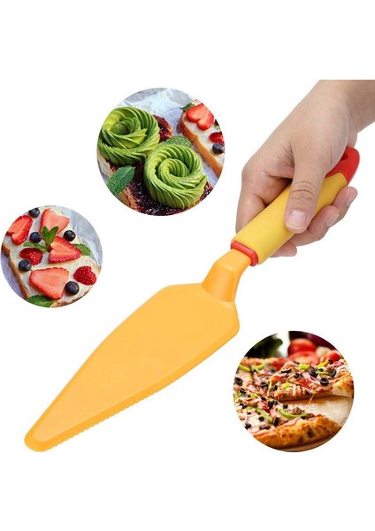 3 Adet Abs Kek Kürek Pizza Kesici Plastik Kek Kürek Dişli Kek Kürek, (Yurt Dışından)