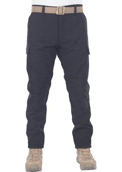 Siyah Rüzgar Geçirmez Softshell Pantolon