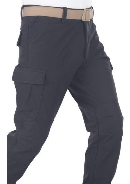 Siyah Rüzgar Geçirmez Softshell Pantolon
