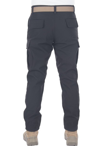 Siyah Rüzgar Geçirmez Softshell Pantolon