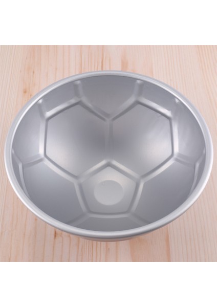 1 Adet 3D Yarım Yuvarlak Top Şekilli Futbol Kek Kalıbı 8 Inç Kalınlaşma Alüminyum Alaşımlı Kalıp Doğum Günü Fırın Tepsisi, (Yurt Dışından)