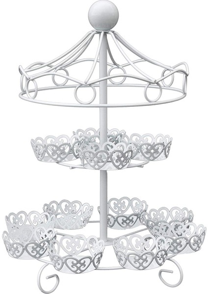 2 Katmanlı-12 Sayım Cupcake Standı Tutucu Ekran Düğün Pastası Bardak Ekran Standı, (Yurt Dışından)