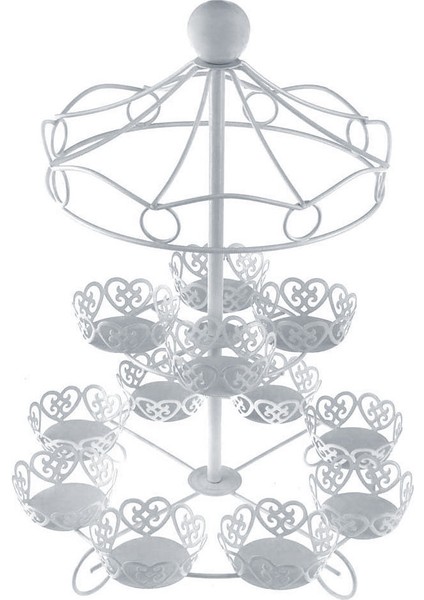 2 Katmanlı-12 Sayım Cupcake Standı Tutucu Ekran Düğün Pastası Bardak Ekran Standı, (Yurt Dışından) fiyatları