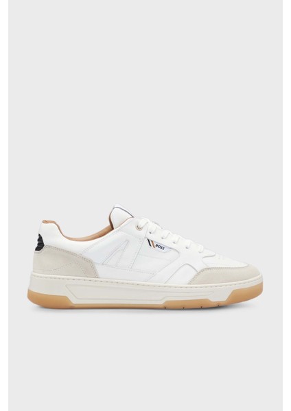 Logolu Deri Sneaker Ayakkabı Erkek Ayakkabı 50512375 121