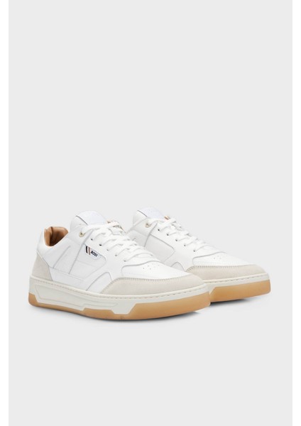 Logolu Deri Sneaker Ayakkabı Erkek Ayakkabı 50512375 121