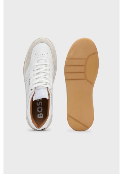 Logolu Deri Sneaker Ayakkabı Erkek Ayakkabı 50512375 121