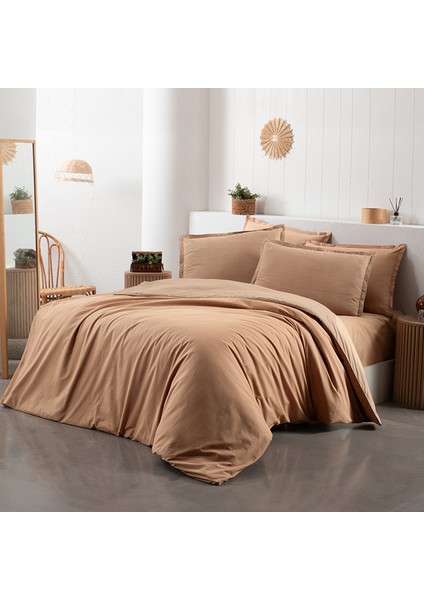 Maison Comfy And Cosy Kiremit Rengi Nevresim Takımı fiyatları