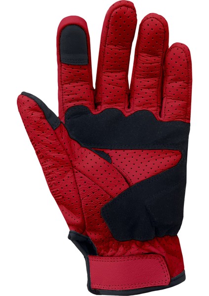 Miami Devil Red Korumalı Motosiklet Deri Eldiveni fiyatları