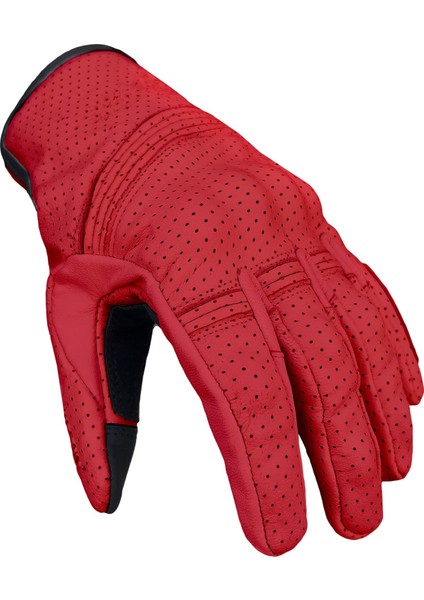 Miami Devil Red Korumalı Motosiklet Deri Eldiveni modelleri