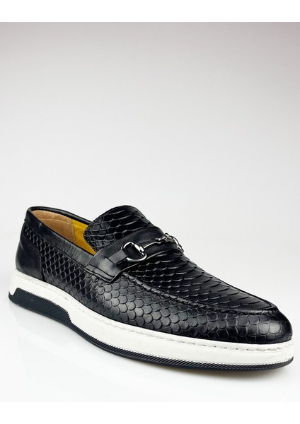 Deri Siyah Ultra Rahat Erkek Günlük Loafer Ayakkabı fiyatları