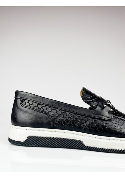 Deri Siyah Ultra Rahat Erkek Günlük Loafer Ayakkabı modelleri