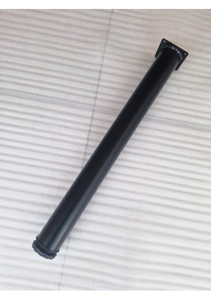 4 ADET-60CM Metal Boru Ayak-Masa Ayağı-Siyah Renk-Ayarlanabilir.(Çap:6cm)