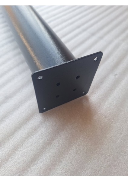4 ADET-60CM Metal Boru Ayak-Masa Ayağı-Siyah Renk-Ayarlanabilir.(Çap:6cm)