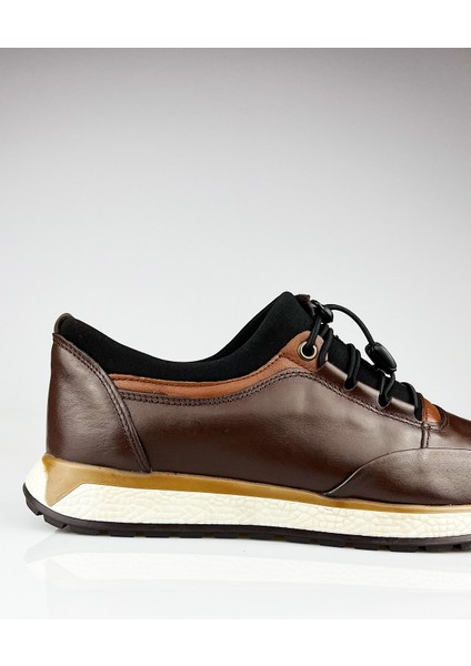 Deri Kahverengi Streçli Ultra Rahat Erkek Günlük Ayakkabı fırsatları