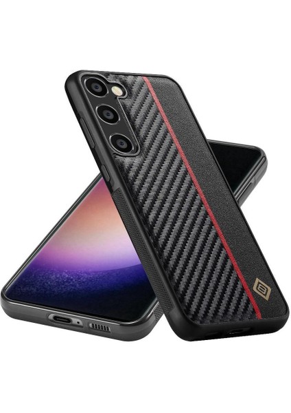 Samsung Galaxy A15 4g/5g Karbon Fiber Pu Ince Tahıl ile Eklenmiş (Yurt Dışından)