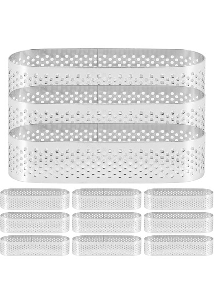 12 Adet Oval Tartlet Fransız Tatlı Mus Meyveli Turta Tart Yüzük Kiş Kek Kalıbı, Paslanmaz Çelik Tart Mus Halkası, (Yurt Dışından) modelleri