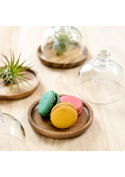 Çok Fonksiyonlu Mini Tatlı Servis Standı Kek Tabağı Kubbe Kapaklı Tabağı Ev Oteller Için Kek Tabağı (4 Adet), (Yurt Dışından) fırsatları