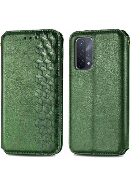 Oppo A93 5g Için Kılıf Kapak Çevirin Cüzdan Fonksiyonu Zarif Iş Tasarımı (Yurt Dışından)