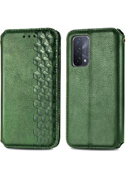 Oppo A93 5g Için Kılıf Kapak Çevirin Cüzdan Fonksiyonu Zarif Iş Tasarımı (Yurt Dışından) modelleri