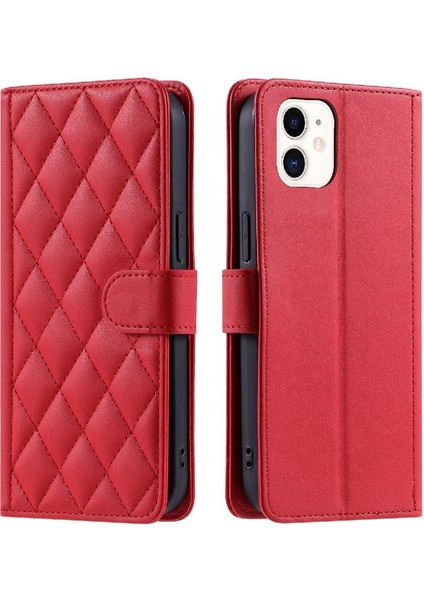 Iphone 12 Için Telefon Kılıfı Kart Yuvaları Tutucu Flip Folio Cüzdan El Kayışı (Yurt Dışından)