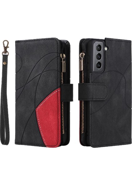 Samsung Galaxy S21 Fermuar Cüzdan Tarzı Kickstand Koruyucu Dokuz (Yurt Dışından)