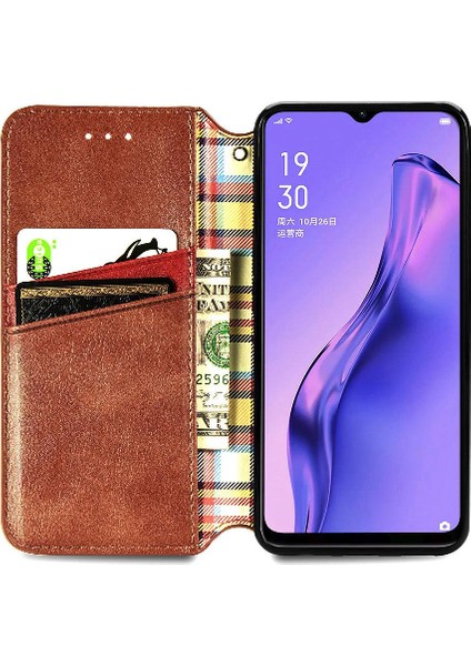 Oppo Oppo Zarif Iş Deri Çanta Için Kılıf Moda Tasarım Flip (Yurt Dışından)