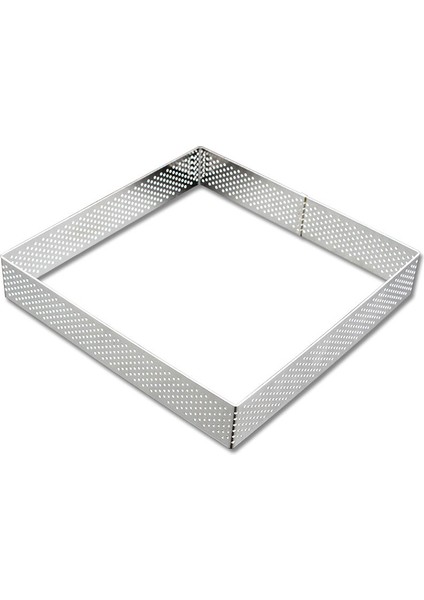 Kare Tartlet Fransız Tatlısı Fare Meyveli Turta Delikli Kiş Kek Kalıbı Tatin Peynir Tavası (140X140X35MM), (Yurt Dışından)