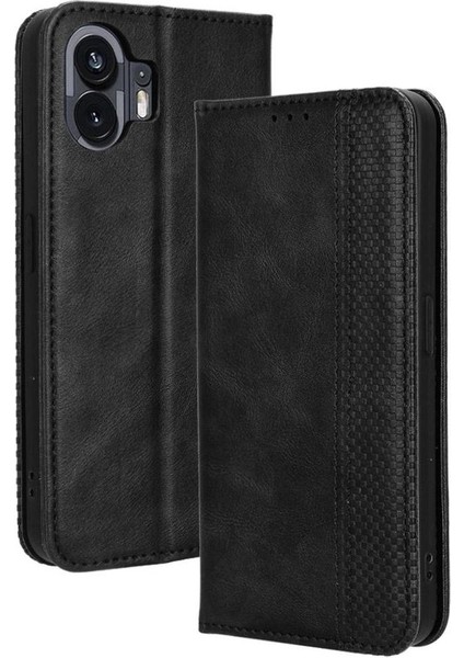 Nothing Kılıf Telefon 2 Pu Deri Manyetik Kapatma Cüzdan (Yurt Dışından)