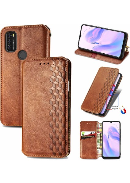 Blackview A70 Zarif Iş Deri Çanta Cüzdan Fonksiyonu Için Kılıf (Yurt Dışından)