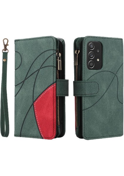 Kart Yuvası Standı Kickstand Dokuz ile Samsung Galaxy Case 5G/A52S Için Kılıf (Yurt Dışından)