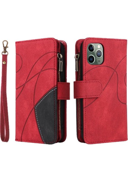 Kart ile IPhone 11 Pro Kickstand Koruyucu Fermuar Cüzdan Tarzı (Yurt Dışından)