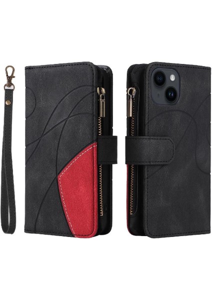 Kart Yuvası Standı ile IPhone 15 Artı Durumda Dokuz Kart Yuvaları Iki Renkli (Yurt Dışından)