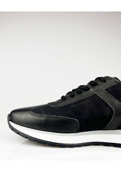 Siyah Deri Rahat Erkek Günlük Ayakkabı indirimleri