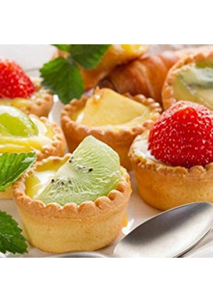 Yumurtalı Tart, Pişirme Için Yapışmaz ve Tekrar Kullanılabilir Tart Tavası, Tartlar Için Alüminyum Mini Kalıp, Mini Kekler, (Yurt Dışından)