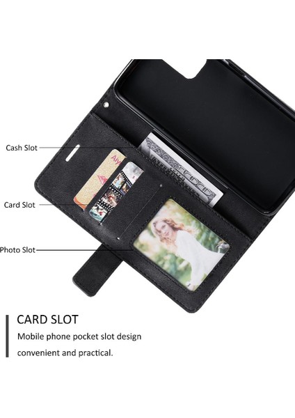 Xiaomi Redmi 9t Manyetik Pu Deri Kart Tutucu Kickstand Cüzdan (Yurt Dışından)