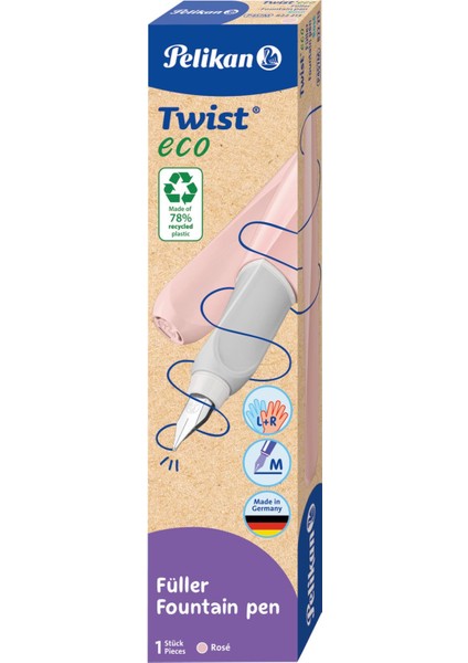 Twist Eco Dolma Kalem Pastel Pembe M Uç