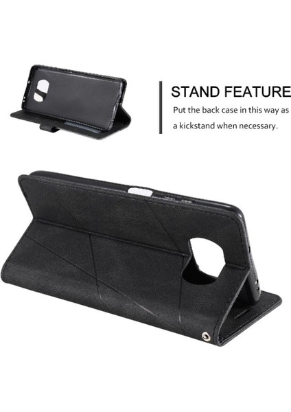 Xiaomi Poco X3 Nfc Kart Tutucu Kickstand Darbeye Pu Deri (Yurt Dışından)