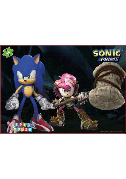 Sonic Eğitici 4lu Puzzle Seti- Yeni Başlayacaklara - 144 Parça Frame Puzzle/yapboz
