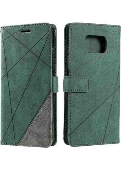 Xiaomi Poco X3 Nfc Kart Tutucu Kickstand Darbeye Pu Deri (Yurt Dışından)