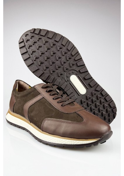 Kahverengi Deri Rahat Erkek Günlük Ayakkabı modelleri
