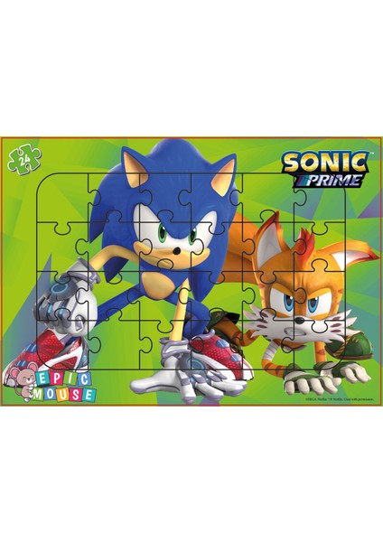 Sonic Eğitici 4lu Puzzle Seti- Yeni Başlayacaklara - 144 Parça Frame Puzzle/yapboz