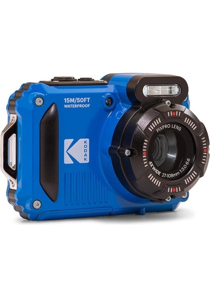 Pixpro Wpz2/4x Yakınlaştırma Su Altı Fotoğraf Makinesi-Mavi