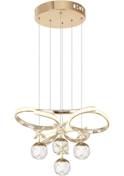 9225-40 Sr 4 Toplu Gold LED Avize