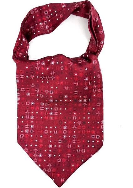 Bordo Çiçek Desen Erkek Fular K592 modelleri